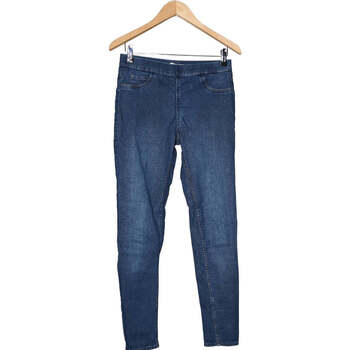 Vêtements Femme Pantalons H&M pantalon slim femme  38 - T2 - M Bleu Bleu