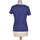 Vêtements Femme amiri short sleeved t shirt item top manches courtes  34 - T0 - XS Bleu Bleu