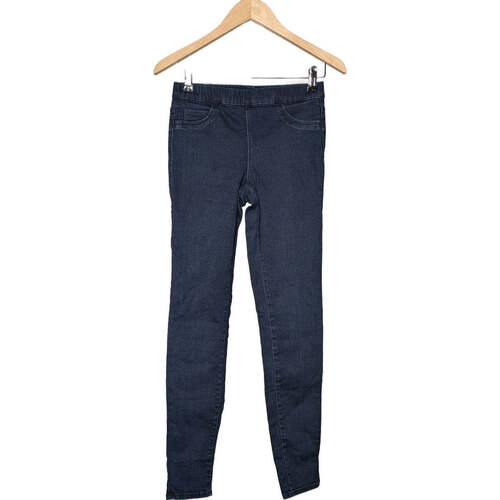 Vêtements Femme Pantalons H&M pantalon slim femme  34 - T0 - XS Bleu Bleu
