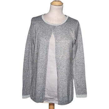 pull devernois  pull femme  34 - t0 - xs gris 