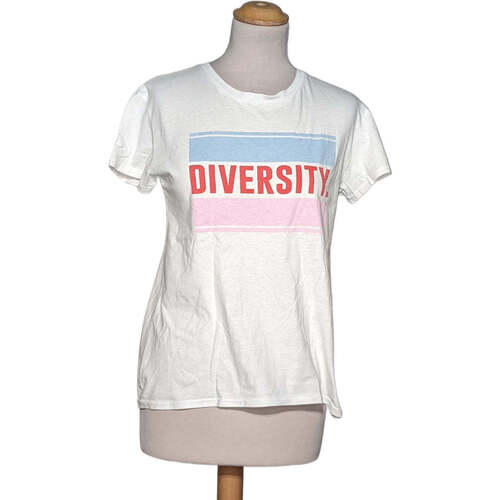 Vêtements Femme T-shirts & Polos Bershka 36 - T1 - S Blanc