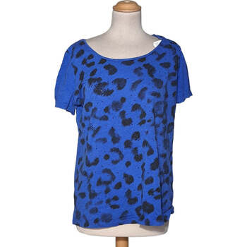 Vêtements Femme T-shirts Daicock & Polos 1.2.3 top manches courtes  38 - T2 - M Bleu Bleu
