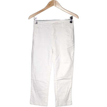 pantalon camaieu  pantacourt femme  36 - t1 - s blanc 