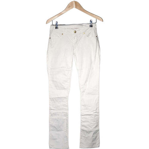 Vêtements Femme Pantalons Guess pantalon droit femme  36 - T1 - S Blanc Blanc