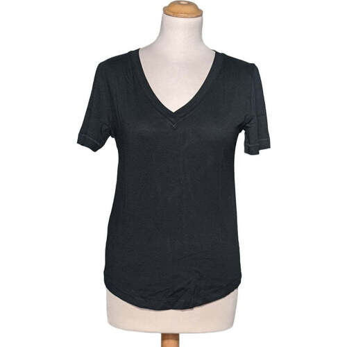 Vêtements Femme Culottes & autres bas Mango top manches courtes  34 - T0 - XS Noir Noir