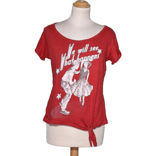 Vêtements Femme rue mini dress babies Zara top manches courtes  38 - T2 - M Rouge Rouge