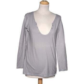 Vêtements Femme checked long-sleeved shirt Bianco Comptoir Des Cotonniers 38 - T2 - M Gris