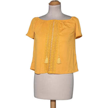 Vêtements Femme T-shirts & Polos H&M top manches courtes  36 - T1 - S Jaune Jaune