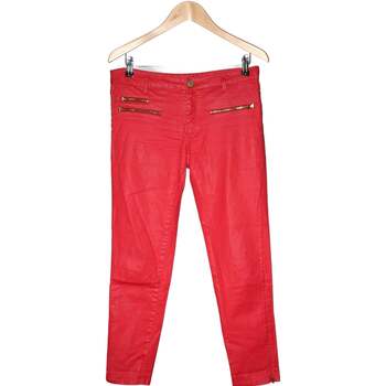 Vêtements Femme Pantalons Zara pantalon slim femme  38 - T2 - M Rouge Rouge