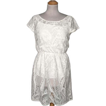 robe courte hollister  robe courte  38 - t2 - m blanc 