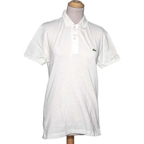 Vêtements Femme T-shirt Lacoste Cotton branco mulher Lacoste polo femme  40 - T3 - L Blanc Blanc