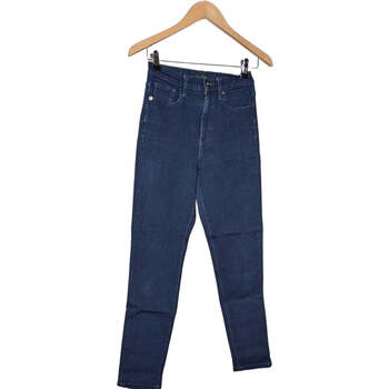 jeans uniqlo  jean slim femme  34 - t0 - xs bleu 