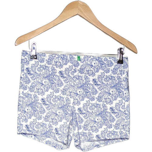 Vêtements Femme bardot Shorts / Bermudas Benetton short  36 - T1 - S Bleu Bleu