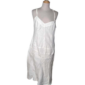 Sisley robe mi-longue  38 - T2 - M Blanc Blanc