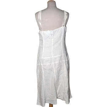 Sisley robe mi-longue  38 - T2 - M Blanc Blanc