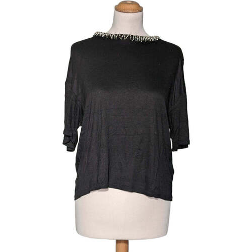Vêtements Femme La sélection cosy H&M top manches courtes  38 - T2 - M Noir Noir