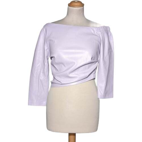 Vêtements Femme T-shirts & Polos Zara top manches courtes  36 - T1 - S Violet Violet