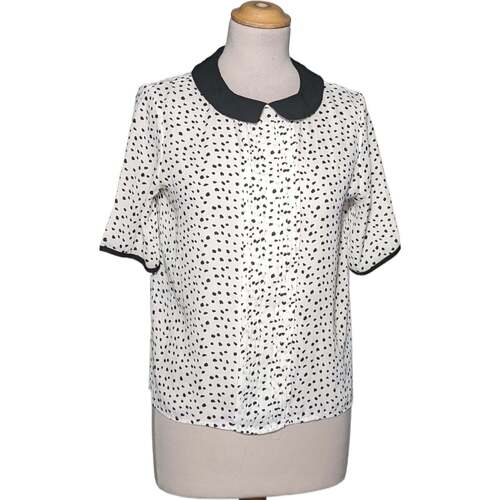 Vêtements Femme Coton Du Monde Pimkie top manches courtes  38 - T2 - M Blanc Blanc