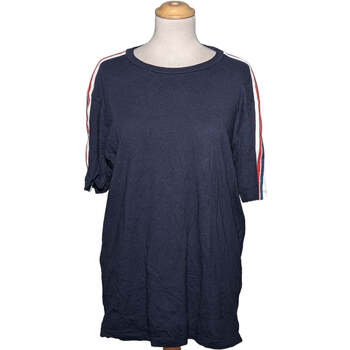 Vêtements Femme T-shirts & Polos Zara top manches courtes  42 - T4 - L/XL Bleu Bleu