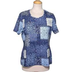 Vêtements Femme Automne / Hiver Damart top manches courtes  40 - T3 - L Bleu Bleu