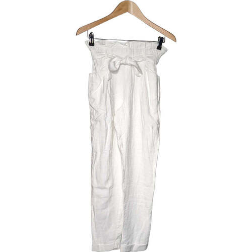 Vêtements Femme Pantalons Zara pantalon slim femme  34 - T0 - XS Blanc Blanc