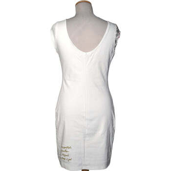 Desigual robe courte  36 - T1 - S Blanc Blanc