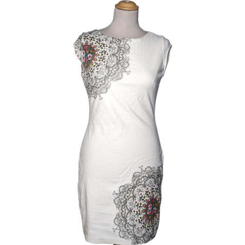 Vêtements Femme Robes courtes Desigual robe courte  36 - T1 - S Blanc Blanc