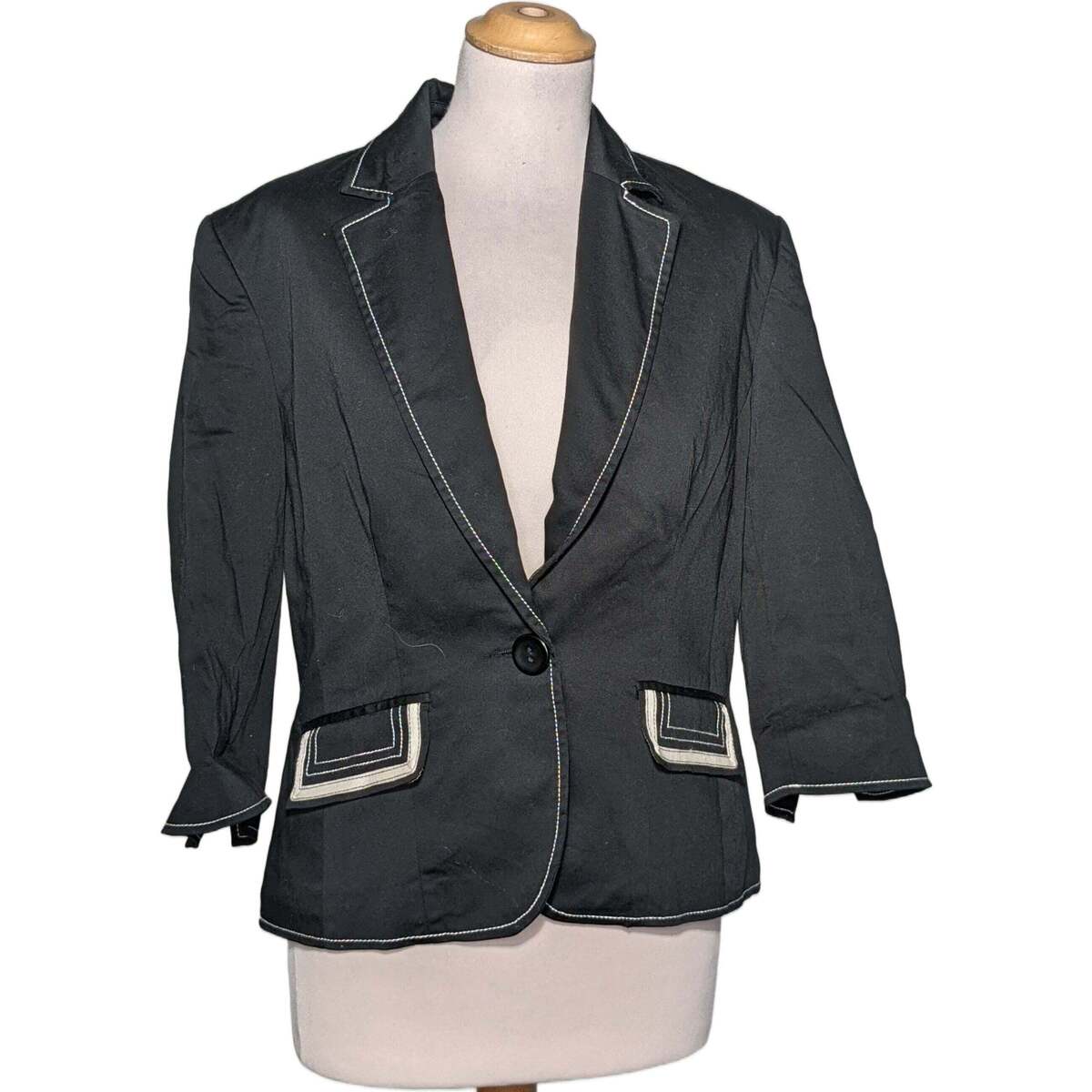 Vêtements Femme Vestes / Blazers Caroll blazer  42 - T4 - L/XL Noir Noir
