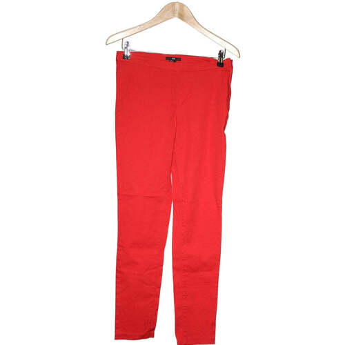 Vêtements Femme Pantalons H&M pantalon slim femme  38 - T2 - M Rouge Rouge