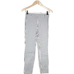 Vêtements Femme Pantalons H&M pantalon slim femme  34 - T0 - XS Blanc Blanc