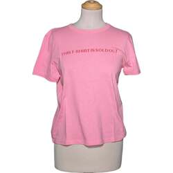 Vêtements Femme T-shirts & Polos Zara top manches courtes  38 - T2 - M Rose Rose