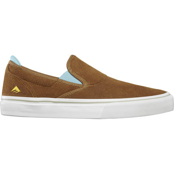 Chaussures Chaussures de Skate Emerica WINO G6 SLIP ON BROWN BLUE 