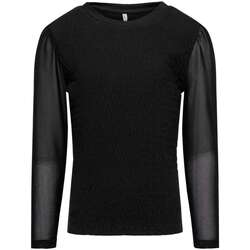 Vêtements Fille T-shirts manches courtes Only 156163VTAH23 Noir