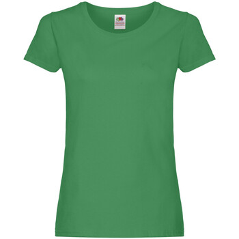 Vêtements Femme T-shirts manches longues Plaids / jetés 61420 Vert
