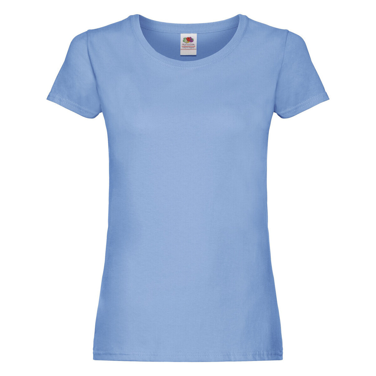 Vêtements Femme T-shirts manches longues Fruit Of The Loom 61420 Bleu