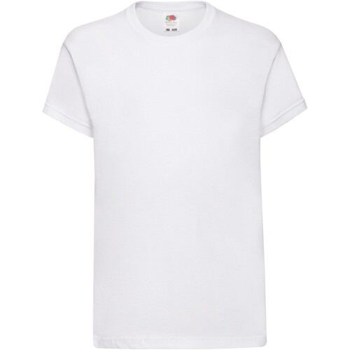 Vêtements Enfant T-shirts manches courtes Fruit Of The Loom Original Blanc
