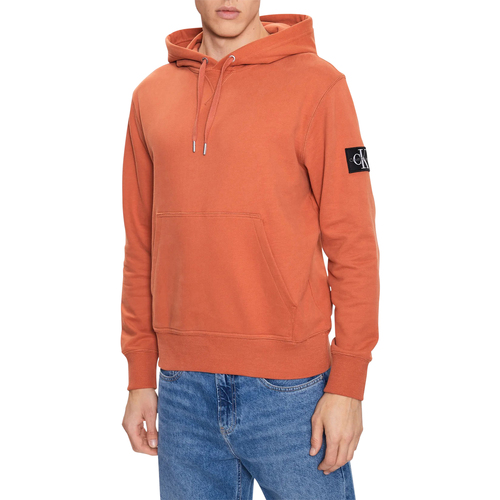 Vêtements Homme Sweats Calvin Klein Jeans Distressed Sweat à capuche coton Orange