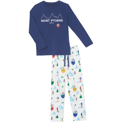 Vêtements Homme Pyjamas / Chemises de nuit Arthur Pyjama coton long Bleu