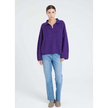 Vêtements Femme Minigonna Organic Sweatshirt con ruches Bianco Studio Cashmere8 ZAYA 5 Violet