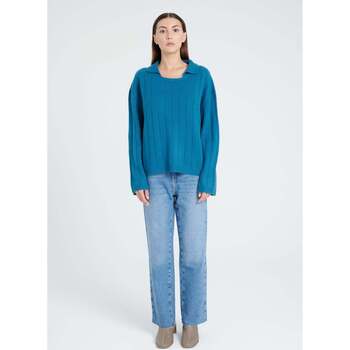 Vêtements Femme Minigonna Organic Sweatshirt con ruches Bianco Studio Cashmere8 ZAYA 17 Bleu