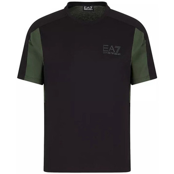 Vêtements Homme T-shirts & Polos Emporio Armani abstract-pattern Marynarki T-shirt pour homme EA7 6RPT17 PYJAMA Noir