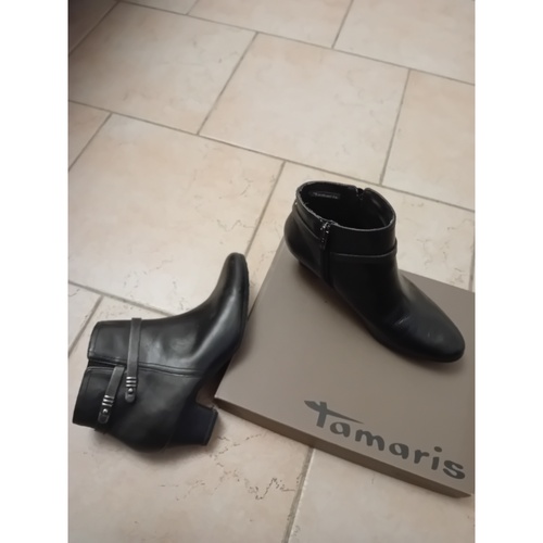 Chaussures Femme Bottines Tamaris Boots  noirs Noir