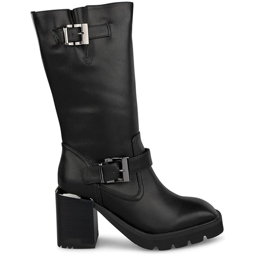 Chaussures Femme Bottines Sweats & Polaires I23796-Black Noir