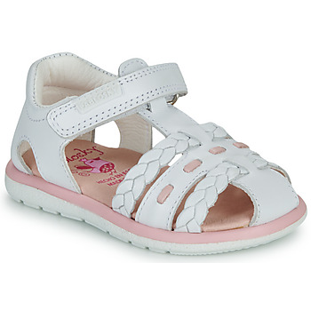 Chaussures Fille Nae Vegan Shoes Pablosky  Blanc / Rose