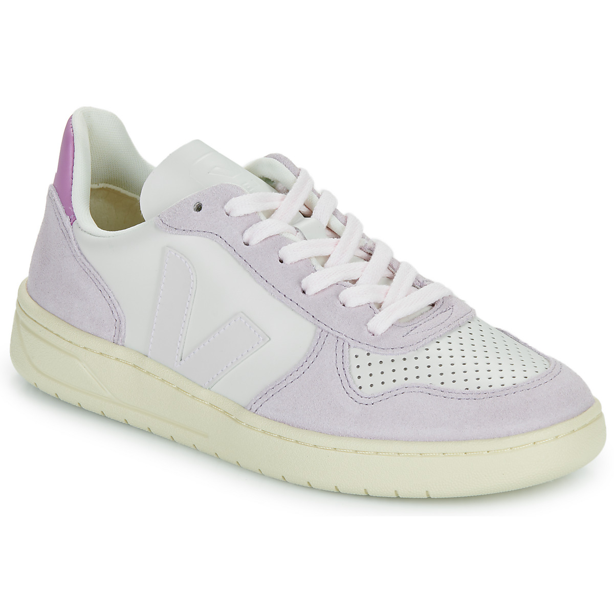 Chaussures Femme Baskets basses Veja V-10 Blanc / Violet