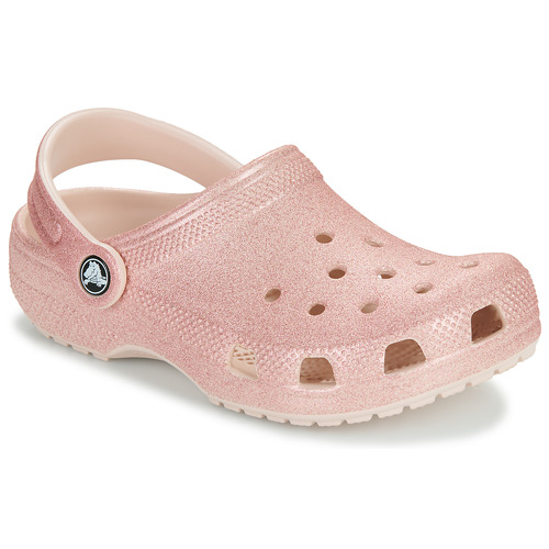 Chaussures Fille Sabots Crocs Crocs originals furry clogs in cream Rose / Glitter