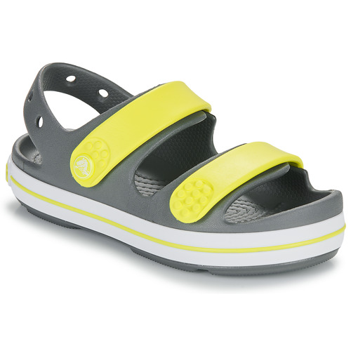 Chaussures Enfant Sandales et Nu-pieds Crocs Crocband Cruiser Sandal K Gris / Jaune
