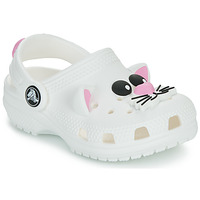 Chaussures Enfant Sabots Kulture Crocs Classic IAM Cat Clog T Blanc / Rose