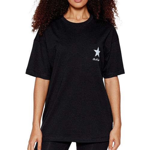 Vêtements Femme T-shirts manches courtes Converse 10023207-A03 Noir