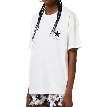 Vêtements Femme T-shirts manches courtes Converse 10023207-A01 Blanc